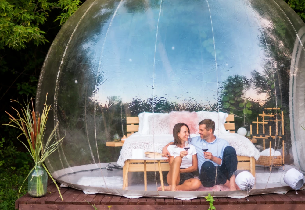 clear bubble tent outdoor shelter